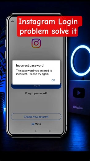 Instagram Incorrect Password Error | Login Problem Solve
