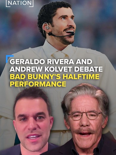 NewsNation correspondent-at-large Geraldo Rivera and Turning Point USA spokesperson Andrew Kolvet join @christophercuomo to debate the Super Bowl halftime show performed by Bad Bunny.