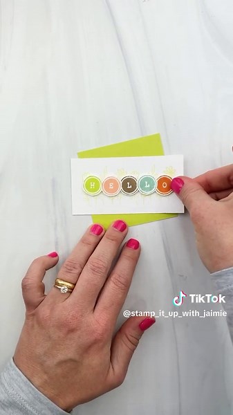 Stampin’ Up!’s Just My Type Stamp Set has this great “hello” image perfect for stamping in different colors! I used: ⭐️Lemon Lime Twist ⭐️Petal Pink ⭐️Crumb Cake ⭐️Pool Party ⭐️Pumpkin Pie I kept the layout fairly simple with a textured background, big chunky bow, and a soft flower stamp behind the letters. Get the Just My Type Stamp today and start crafting!! It has such fun images in it!! #handmadecards #stampinup #papercrafting #makeitdontbuyit #stressrelieving #craftymom #creativemom #creati