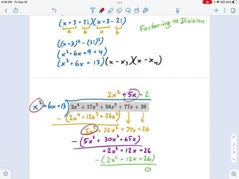 SM3.01.74 — Complex and Rational Roots by Conjugate Root Theorem