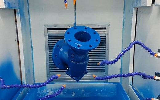 Fluidized bed powder coating plant