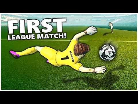 My First League Match as Goalkeeper in Real Futbol X!