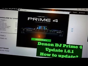 Denon DJ Prime 4 1.6.1 update. How to update tutorial.