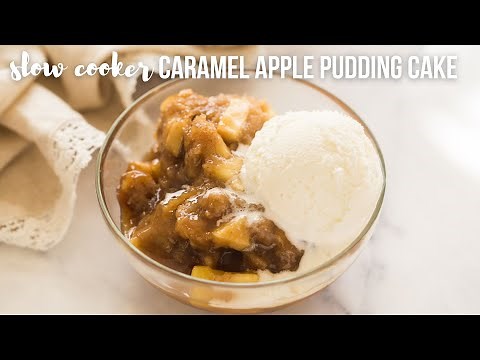 Slow Cooker Caramel Apple Pudding Cake | The Recipe Rebel