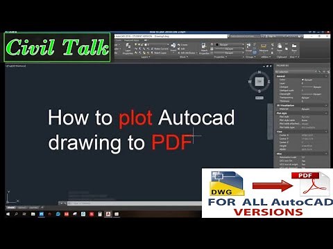 Convert Selected Area of Autocad Drawing to PDF | Civil Talk
