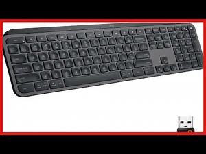 Logitech MX Keys Advanced Wireless Illuminated Keyboard, Tactile Responsive Typing, Backlighting