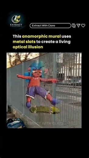 Invisible Art That Moves?! 😳 Mind-Blowing Optical Illusion Wall.