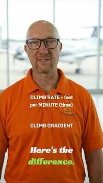 Climb rate ≠ climb gradient #multiengine #pilottraining #aviation