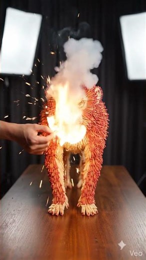 10,000 Matchsticks Monkey Experiment 😳🔥#short