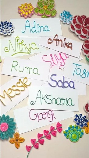 Quilling Name Art | Craft Explosion #shorts #youtubeshorts