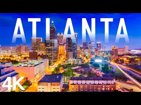 Atlanta 4K drone view • Amazing Aerial View Of Atlanta | Relaxation film with Cinematic Music
