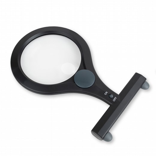Carson LumiCraft Magnifying Glass with Light, Handsfree 2x Magnifier with 4x Spot Lens & Neck Cord (LC-15)