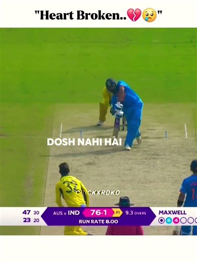 "Heart Broken..💔😢" #cricket #india