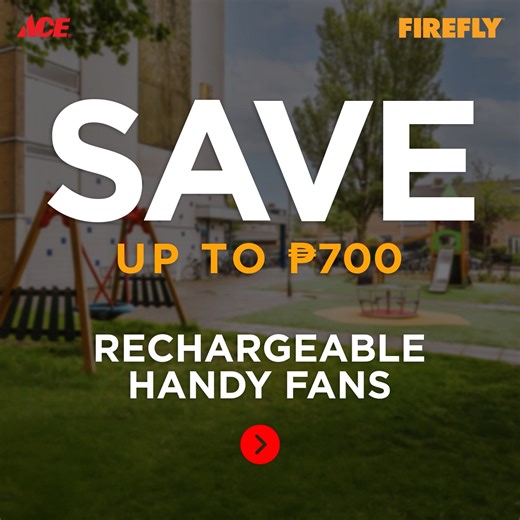 🔥 Can’t escape the heat? We’ve got you covered! Stay cool wherever you go with Firefly Handy Fans—now up to ₱700 OFF, only at ACE! #ACEHardwarePH #ACEHelpful | ACE Hardware Philippines