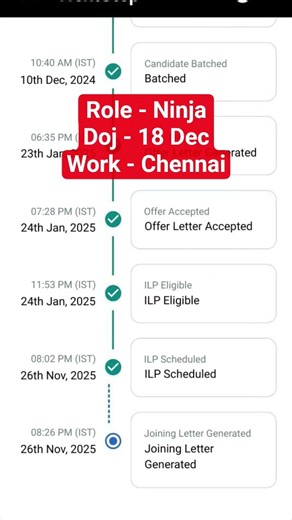 Tcs joining for ninja candidate new #tcs #new #tcsjoining #joining #onboarding #dates #tcsion