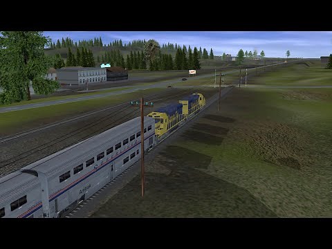 Trainz Railroad Simulator 2006 Marias Pass Approach Start (Amtrak 7) Auran 2006