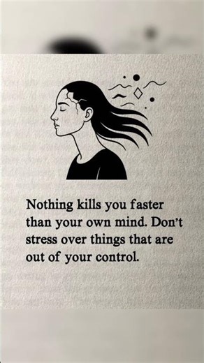 Nothing Kills You Faster Than Your Own Mind | Motivational Quote on Stress & Control #motivation