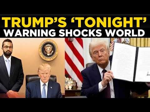 Breaking News LIVE: Trump Issues ‘Tonight’ Warning to Iran | World on Edge | Iran News Live