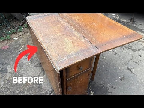 Restoring a 100 Year Old Oak Table - Satisfying Restoration