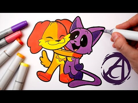 COMO DESENHAR O CATNAP E O DOGDAY com a Dai Oliveira