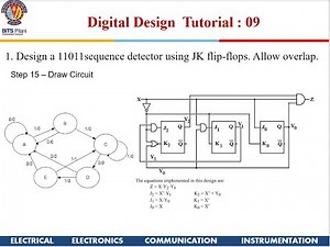 Sequence Detector using D and JK flip flops