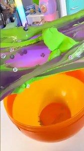 Creepy crawly Halloween slime egg #slime #halloween #asmr