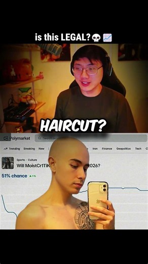 I'd get a haircut for 20$ to be honest 😭#penguinz0 #viralitypoly #streamer #betting