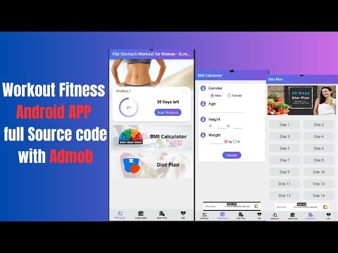 Workout Fitness Android application full Source code with Admob || create fitness yoga app