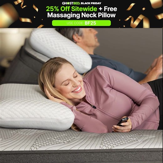 19K views | All year long people wait for this moment, and it is finally here. Black Friday means the biggest savings and the best bonus of the entire season. Take 25% off sitewide and get a free gift with your purchase. Bring home a mattress that helps you sleep cooler, recover faster, and wake up feeling your best. Better sleep starts tonight. | GhostBed | Facebook