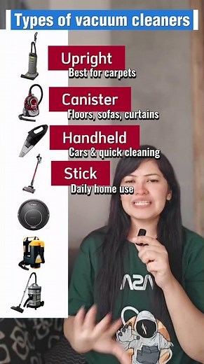Types of vacuum cleaners you should know for daily use 🧹✨#SpokenEnglish #EnglishVocabulary #english