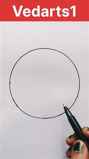 Circle Scenery Drawing 🌅 Easy & Beautiful Color Art #shorts🌹