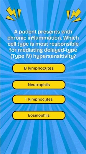 🧠 Pathology MCQ | Type IV Hypersensitivity Explained | USMLE • NCLEX • Medical Students