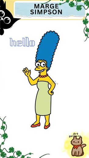 Easy Marge Simpson drawing ✨❣️Easy drawings