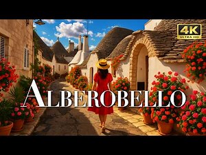 🇮🇹 Alberobello Walking tour Italy 4K Trulli Apulia Travel