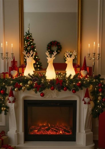 Reindeer Night Lamp STL | Modern Decor 3D Print | Christmas Deer Model-winter - Etsy UK