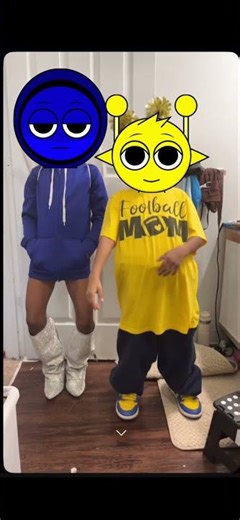 Simon and Jevin dance.