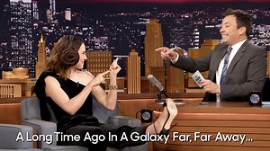 1.9M views · 20K reactions | Jimmy and Daisy Ridley take turns guessing random Star Wars-related phrases while wearing noise-canceling Princess Leia headphones. | The Tonight Show Starring Jimmy Fallon | Facebook