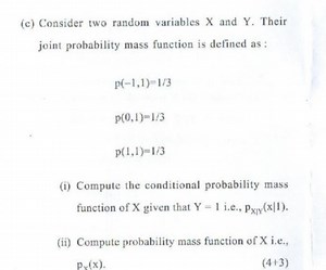 Consider two random variables X and Y. Their joint probability ... | Filo
