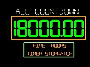 18,000 Seconds Countdown (5 Hours) 300Mins Timer Remix BBC World News Breakfilling2003+BBC 2008-2023