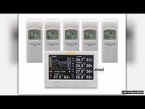 Misol wireless weather station with 5 sensors 5 channels color screen data logger connect to PC Upg