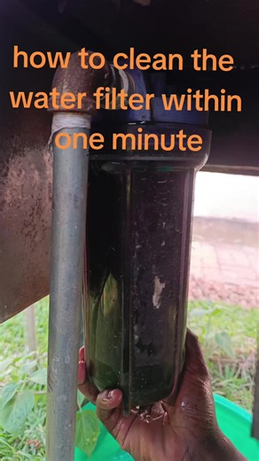 Quick and Easy Water Filter Cleaning in One Minute