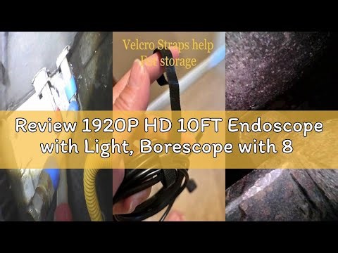 Review 1920P HD 10FT Endoscope with Light, Borescope with 8 Adjustable LED Lights, USB Type C, Inspe