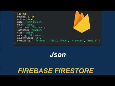 How to upload a Json Data File to Firebase Firestore 2021