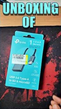 UNBOXING OF TP-LINK UA430 USB 3.0 TYPE-A SD AND Micro SD CARD READER #unboxing #tplink #shorts