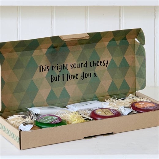 Personalised Cheese Letterbox Hamper: Gourmet Food Gift - Etsy UK