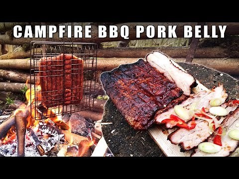 Camp Fire Cooking: BBQ Pork Belly