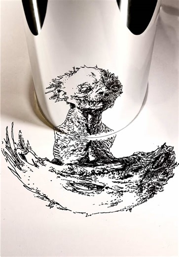 Creating Stunning Pen Drawings with Anamorphic Illusions