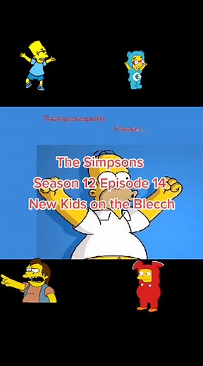 Party Posse band on #thesimpsons #season12 #episode14 #partyposse #newkidsontheblecch