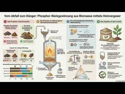 Wie man Phosphor aus Klärschlamm durch Vergasung mit Stroh gewinnen kann