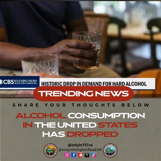 #NEWS - According to newly released data, #alcohol consumption in the United States has dropped to its lowest level since national tracking began in the 1930s. Just 54% of American adults now report drinking alcohol, a sharp decline from 62% in 2023 and 58% in 2024. For the first time on record, a majority of Americans also say they believe even moderate alcohol consumption poses health risks. Growing health consciousness appears to be the driving force behind the shift. Younger generations, par